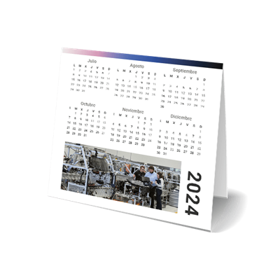Calendario peana 5 15x15 cm