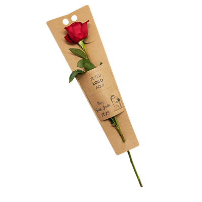 Funda reciclado con rosa