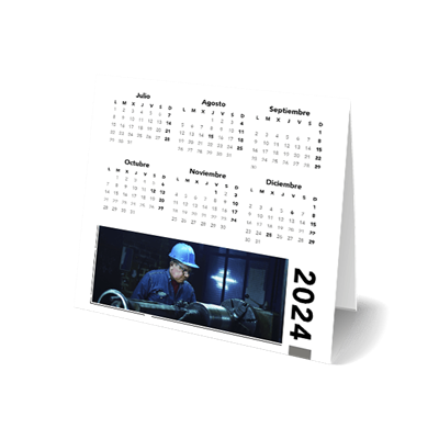 Calendario peana 2 15x15 cm