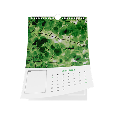 Calendario de pared wire-o 8