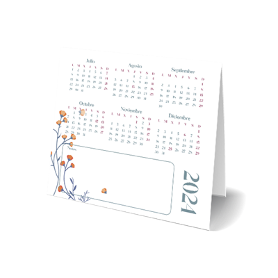 Calendario peana 4 15x15cm