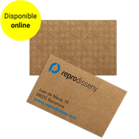 Tarjeta con material reciclado