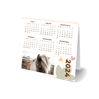 Calendario peana 6 15x15 cm