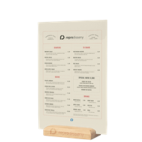 Cartas de restaurante