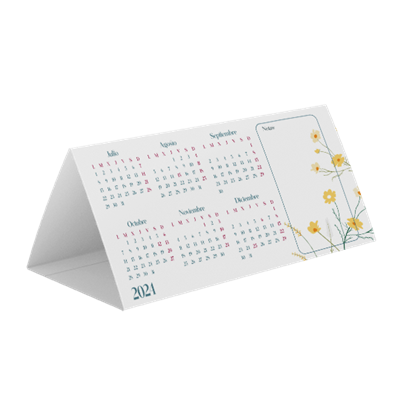 Calendario peana 4 21x10 cm