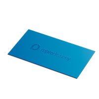 Tarjeta de vista con barniz selectivo