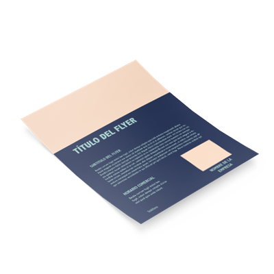 Flyer Personalizable Modelo 1 A5
