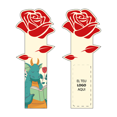 Punto de Libro Rosa - Diseño 1